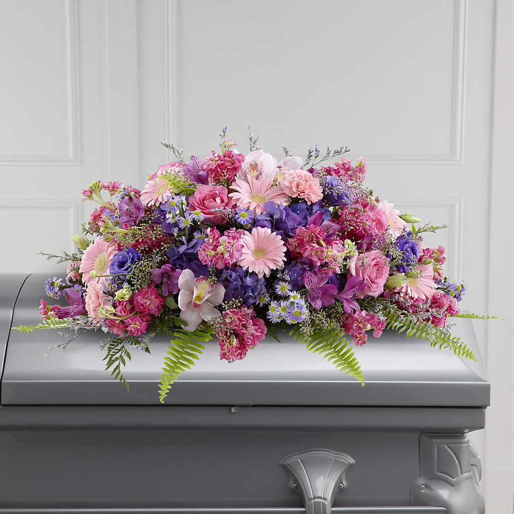 Glorious Garden Casket Spray – Pantelia Floral, Salt Lake City UT