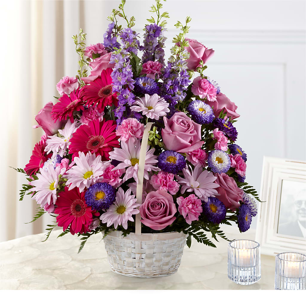 Pastel Peace Basket – Pantelia Floral, Salt Lake City UT