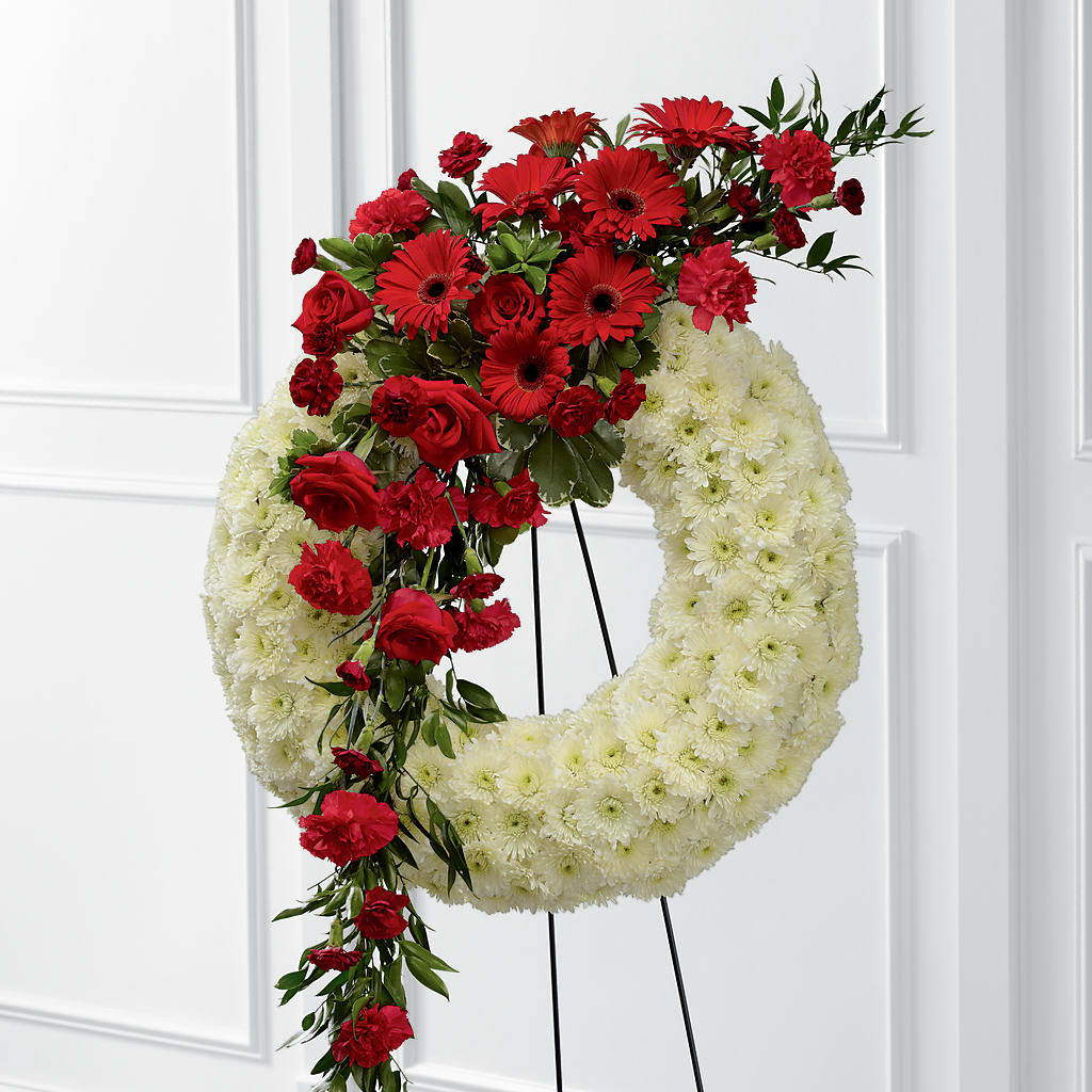 Graceful Tribute Wreath – Pantelia Floral, Salt Lake City UT