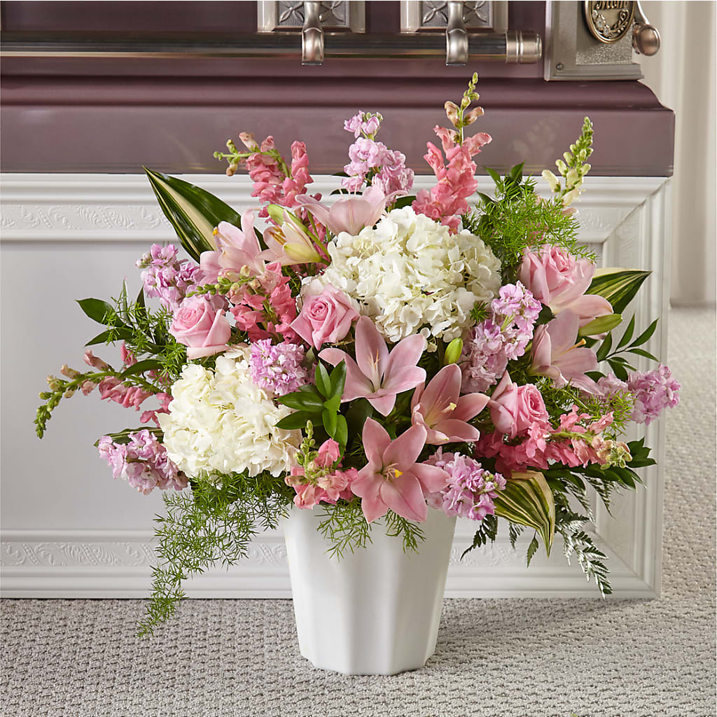 Simply Serene Floor Basket – Pantelia Floral, Salt Lake City UT