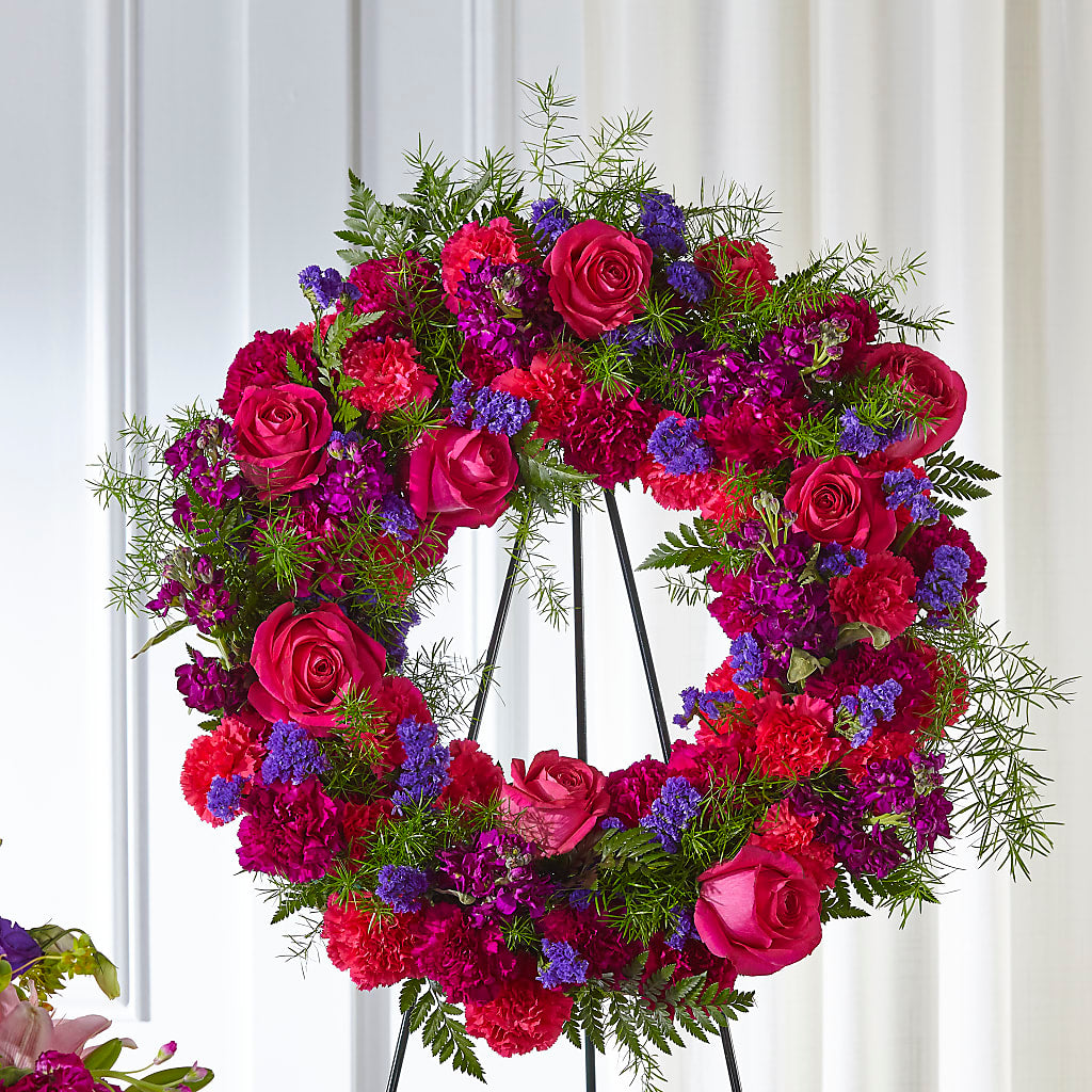 Calming Colors Wreath – Pantelia Floral, Salt Lake City UT
