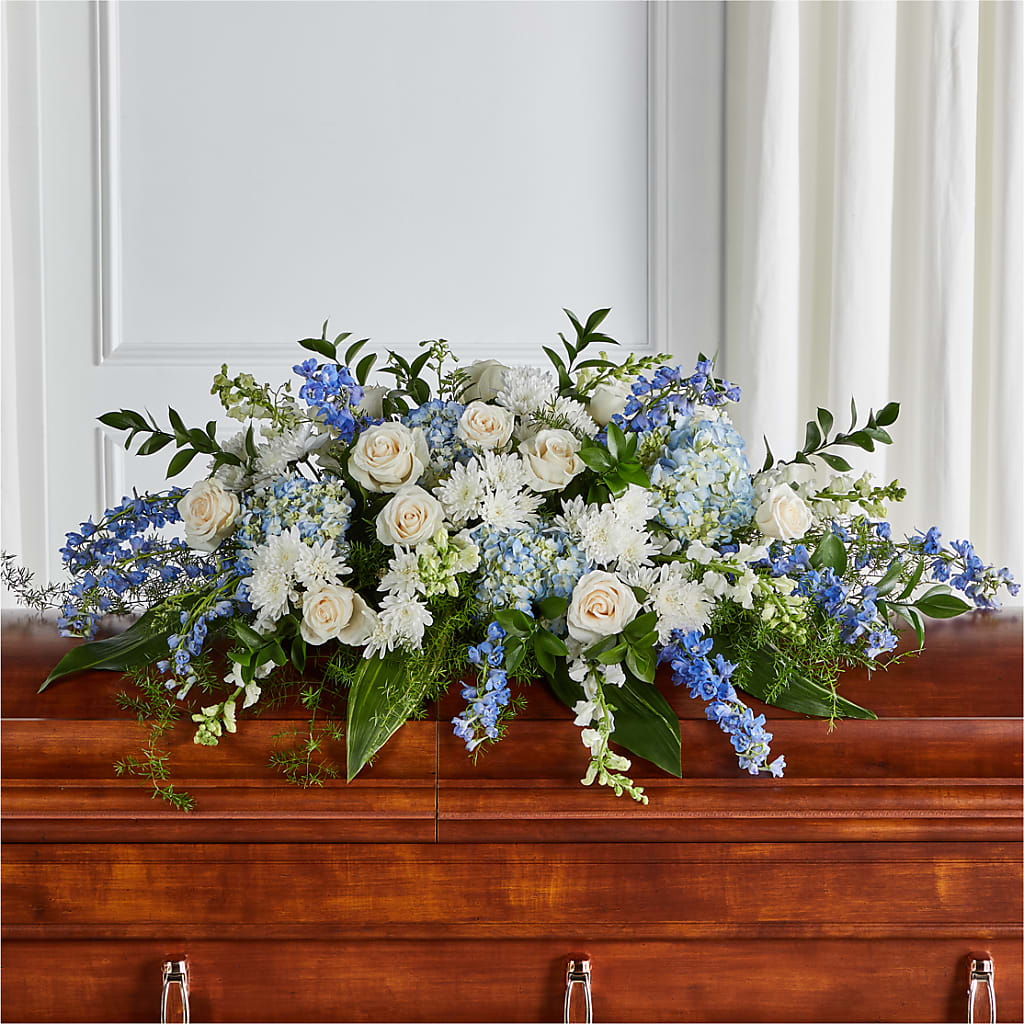 Timeless Essence Casket Spray – Pantelia Floral, Salt Lake City UT