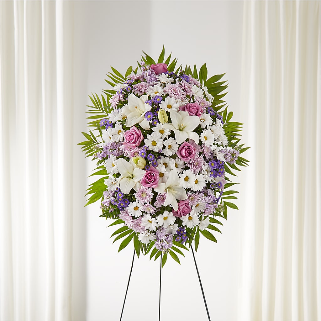 Surrounded by Love Standing Spray – Pantelia Floral, Salt Lake City UT