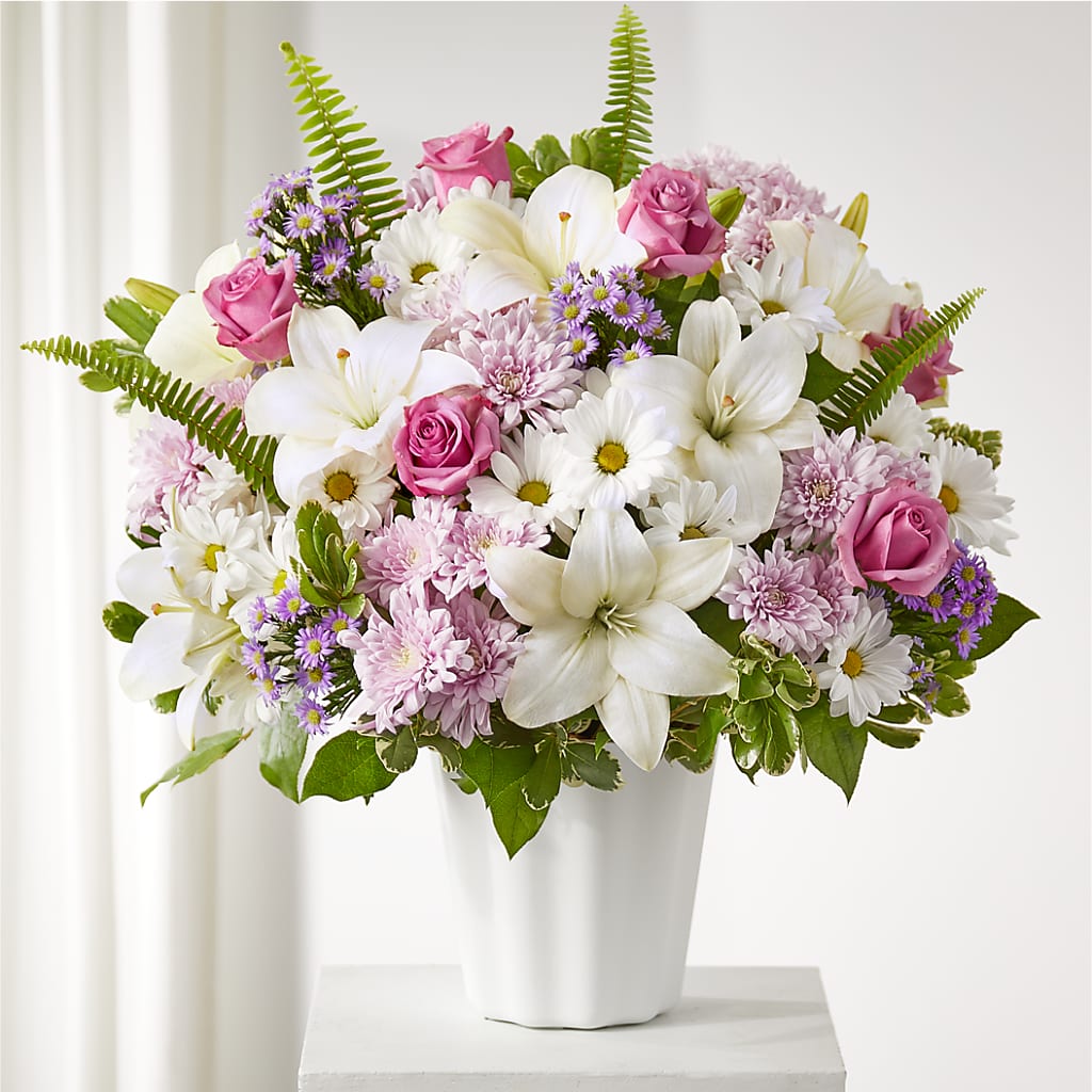 Warmest Thoughts Tabletop Basket – Pantelia Floral, Salt Lake City UT