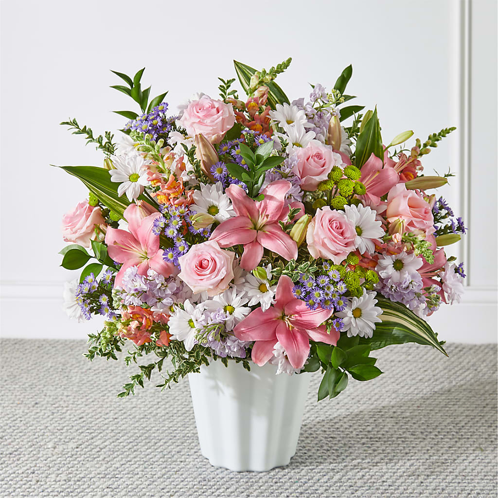 Abundant Compassion Floor Basket – Pantelia Floral, Salt Lake City UT