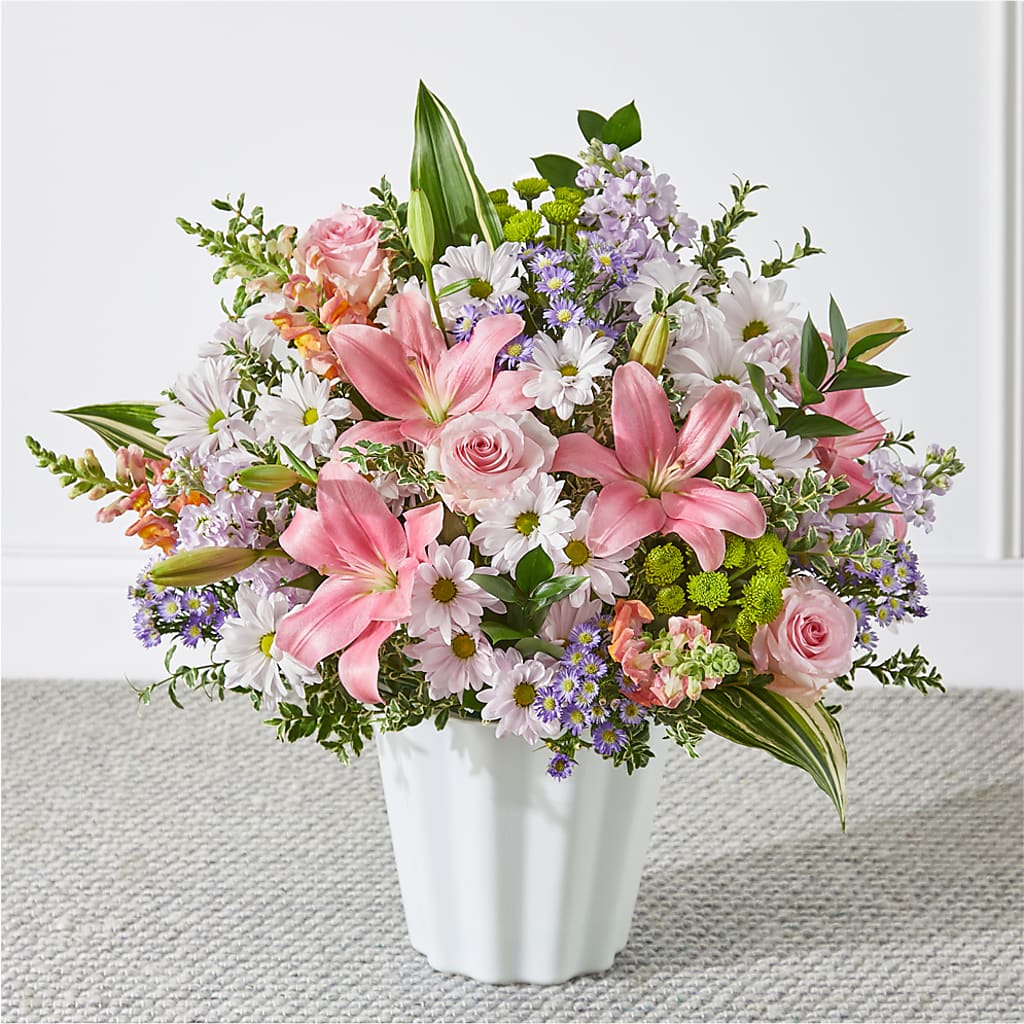 Abundant Compassion Floor Basket – Pantelia Floral, Salt Lake City UT