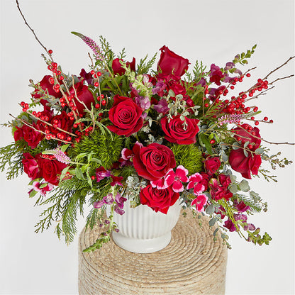 Big Red Bow Bouquet –  Pantelia Floral, Salt Lake City UT