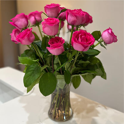 Long Stem Pink Rose Bouquet –  Pantelia Floral, Salt Lake City UT