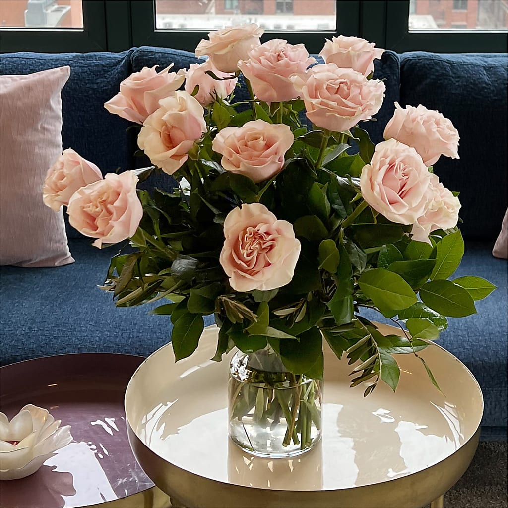 Long Stem Pink Rose Bouquet –  Pantelia Floral, Salt Lake City UT
