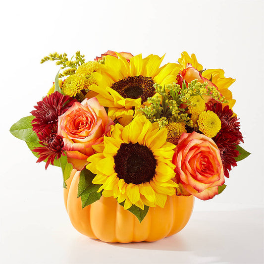 Golden Gourd Pumpkin Bouquet –  Pantelia Floral, Salt Lake City UT