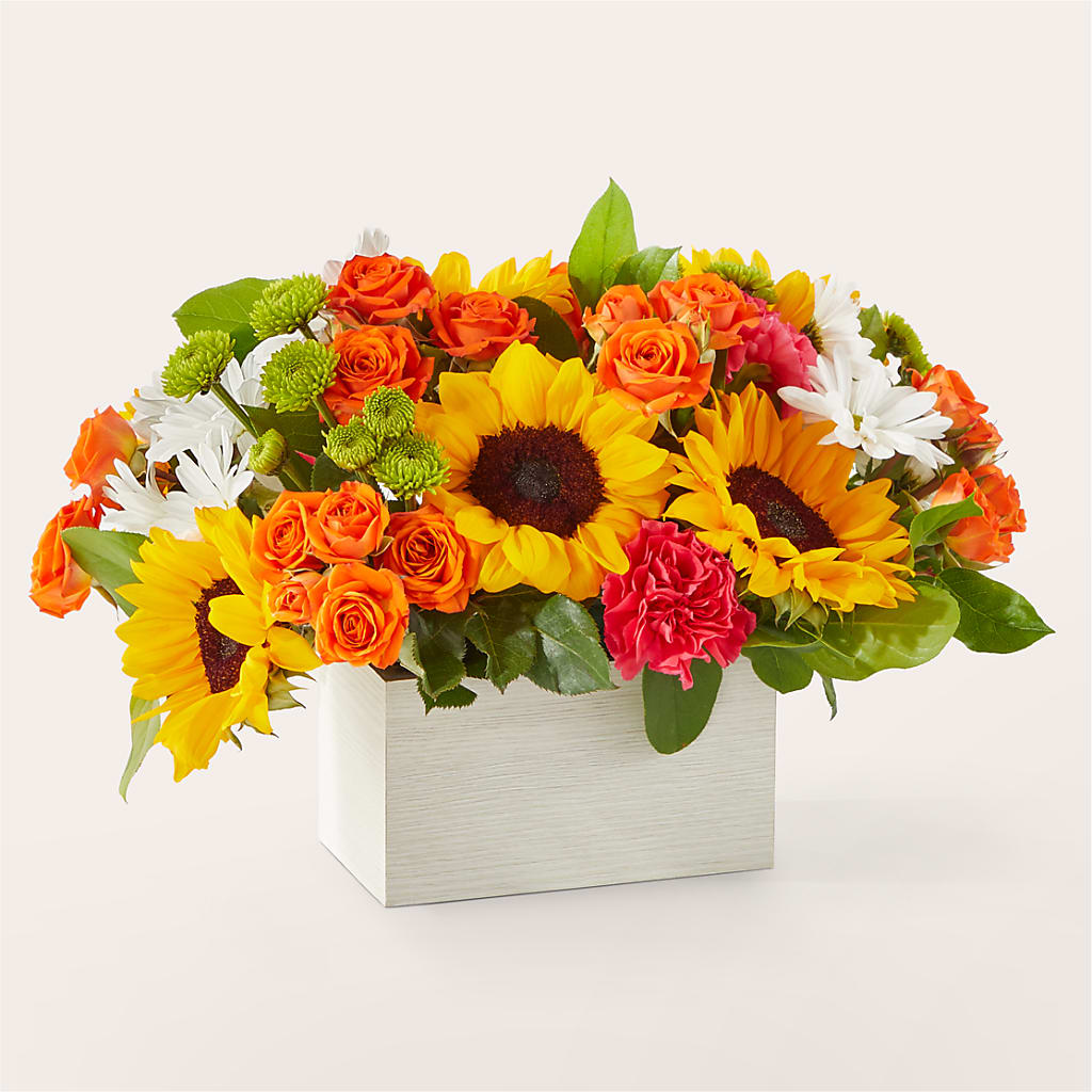 Sun-drenched Blooms Box Bouquet –  Pantelia Floral, Salt Lake City UT