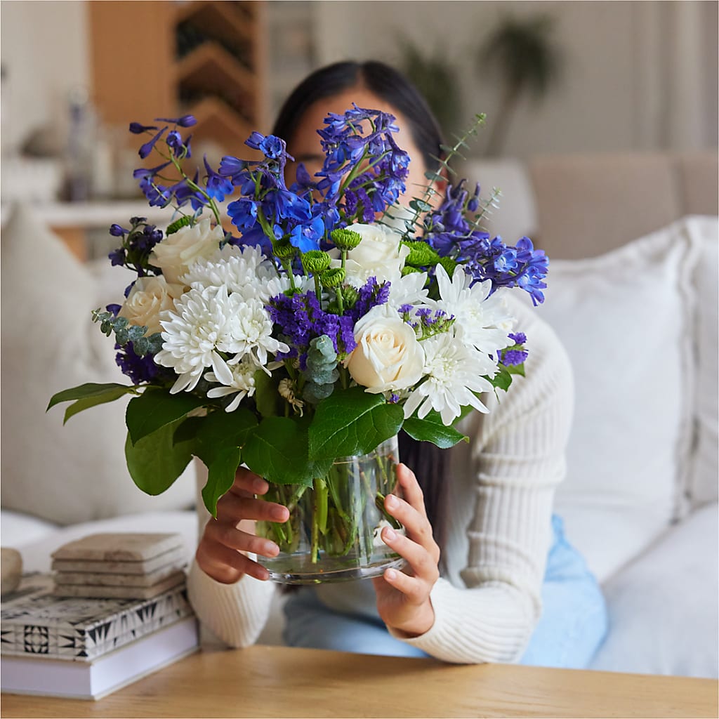 Cerulean Waves Bouquet –  Pantelia Floral, Salt Lake City UT