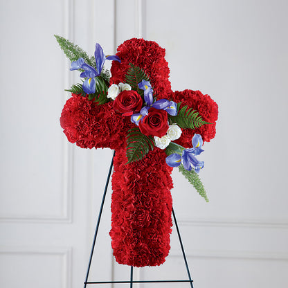 Faithful Hero Floral Cross –  Pantelia Floral, Salt Lake City UT