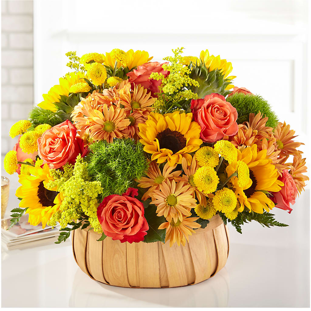 Harvest Sunflower Basket –  Pantelia Floral, Salt Lake City UT