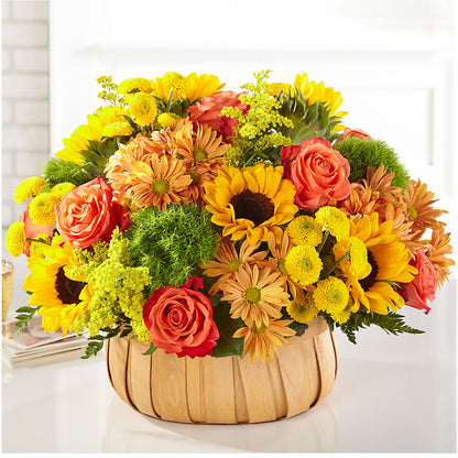 Harvest Sunflower Basket –  Pantelia Floral, Salt Lake City UT