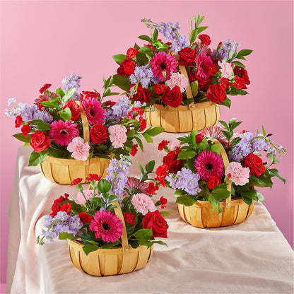 Pink Picnic Basket –  Pantelia Floral, Salt Lake City UT