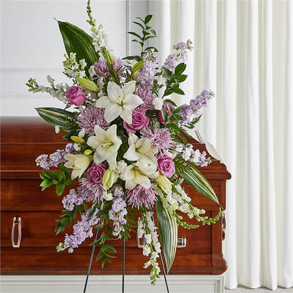 Grateful Hearts Standing Spray –  Pantelia Floral, Salt Lake City UT