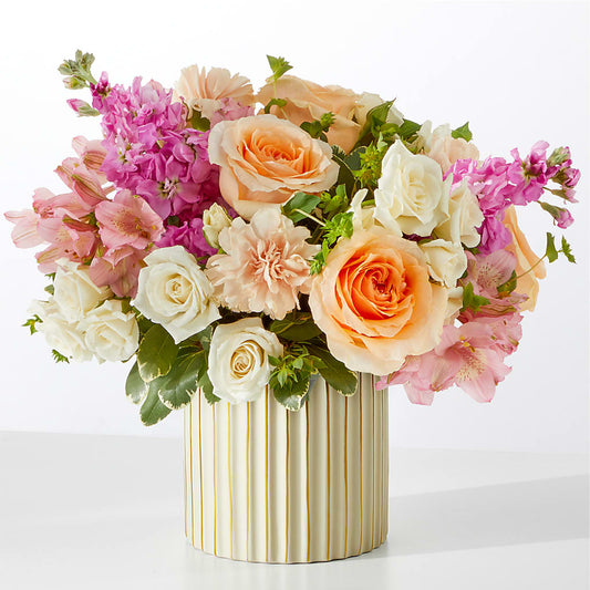 Paradise Bouquet with Ivory Vase –  Pantelia Floral, Salt Lake City UT