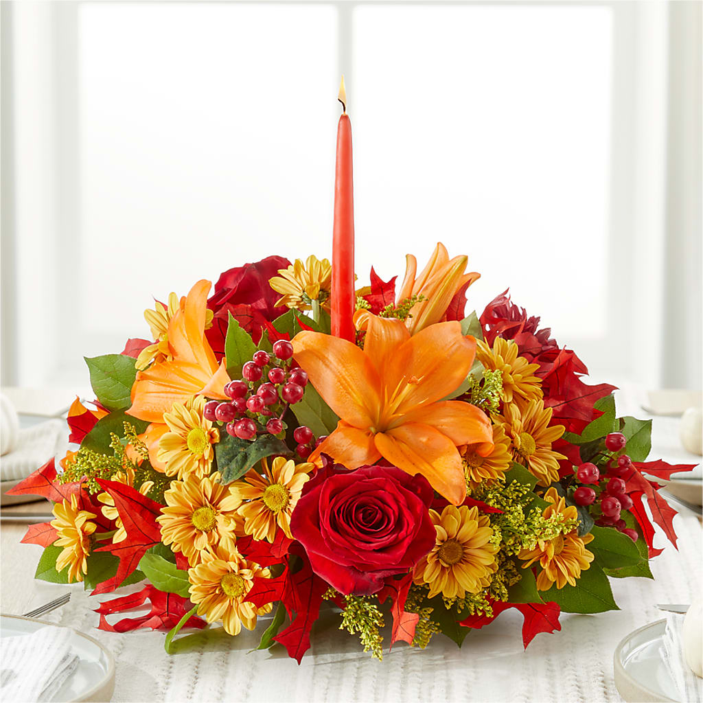 Autumn's Embrace Centerpiece –  Pantelia Floral, Salt Lake City UT